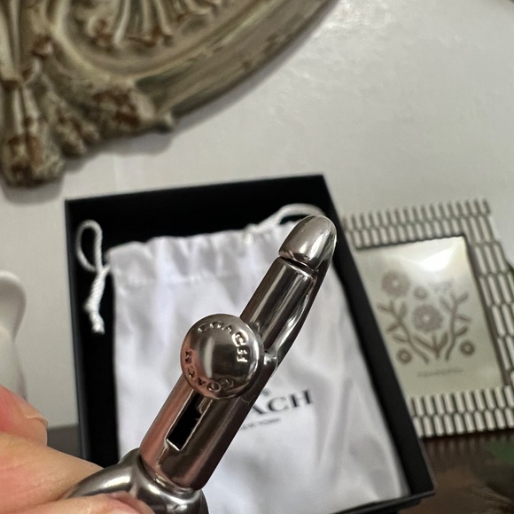 Coach Silver Tabby Bag Charm - Picture 7 of 9